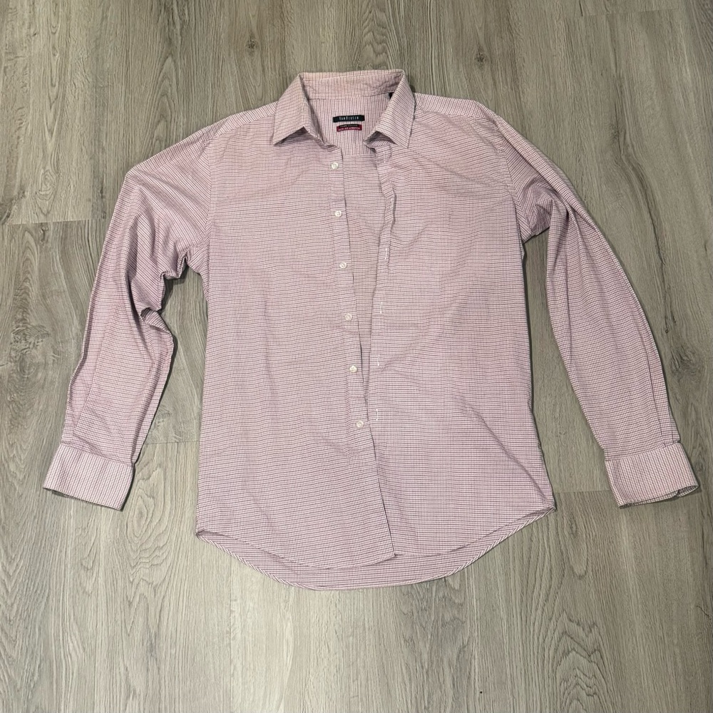 Van Heusen Mens Slim fit stretch Long Sleeve Shirt, Size 15,5 34/35